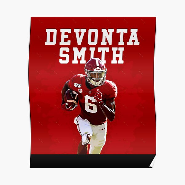 DeVonta Smith Alabama Jersey Crimson Tide #6 College Football White