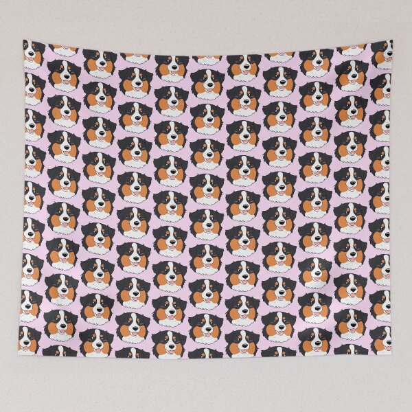 Item preview, Cute black tri australian shepherd dog face designed and sold by Yaragold.