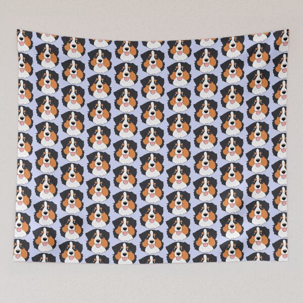 Item preview, Cute black tri australian shepherd dog face designed and sold by Yaragold.