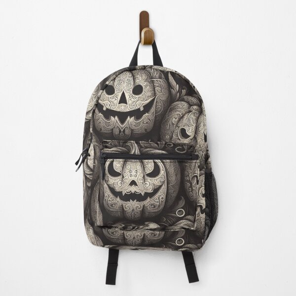 Item preview, Scary Pumpkins Creepy Jack O Lanterns Halloween Intricate Carved Pumpkin Filigree designed and sold by CoffeeIsATrip.