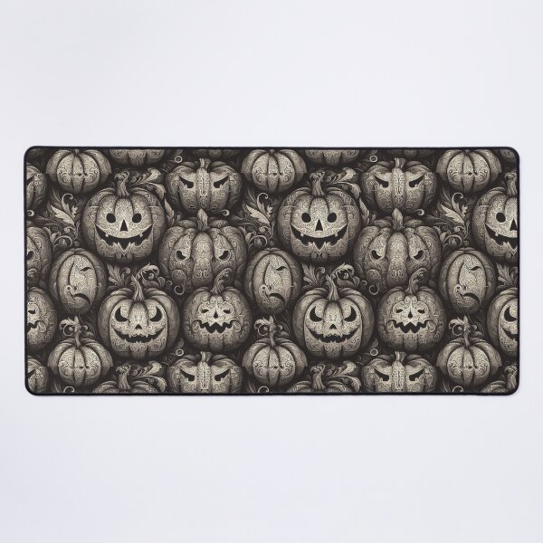 Item preview, Scary Pumpkins Creepy Jack O Lanterns Halloween Intricate Carved Pumpkin Filigree designed and sold by CoffeeIsATrip.
