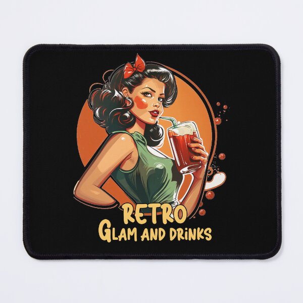 Item preview, Retro glam and drinks designed and sold by PepeCartoon.
