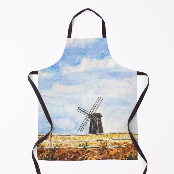 Item preview, A windmill under blue sky hand painted designed and sold by ColorandColor.