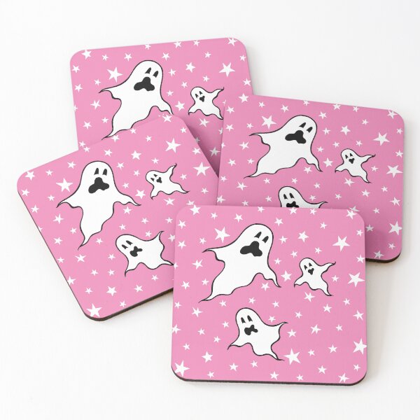 Item preview, Halloween Ghosts - Pink Background designed and sold by Helen McCartney Designs.