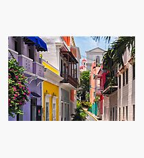 Colorful Streets of Old San Juan, Puerto Rico Photographic Print