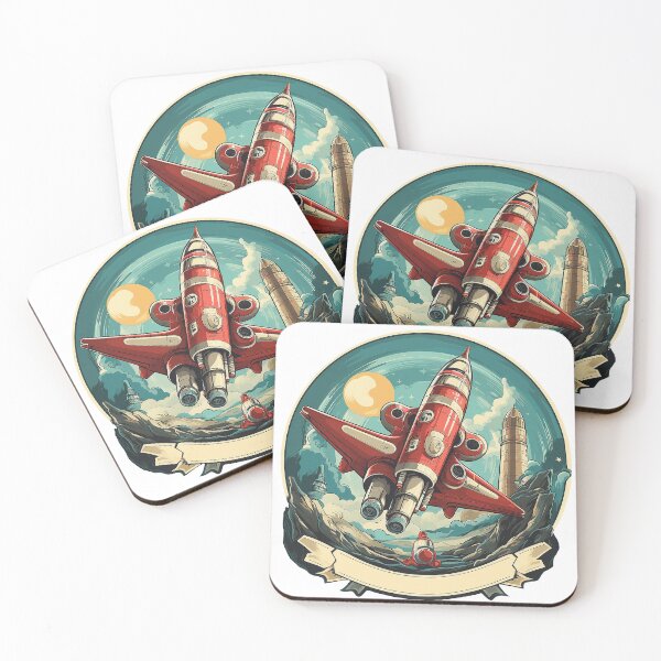 Item preview, 01 Retro Rocket Dreams designed and sold by Ignacio Junquera.