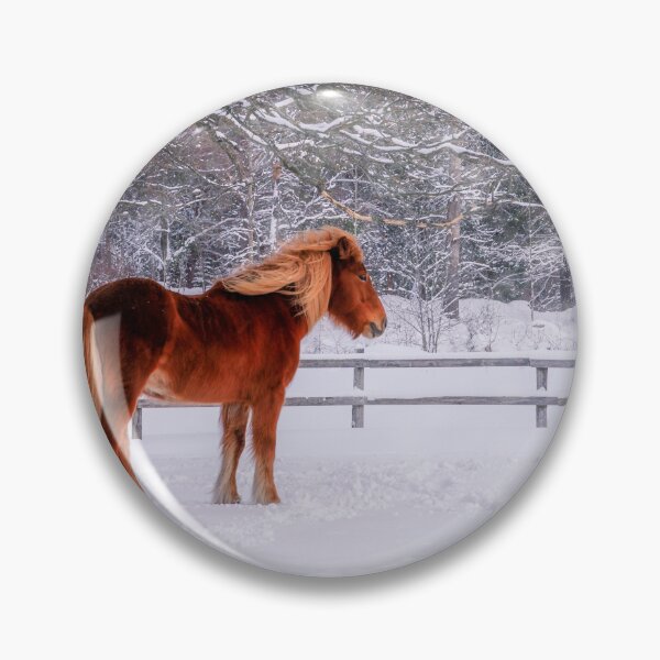 Item preview, Chestnut Horse in Winter Scene designed and sold by Nicklas81.