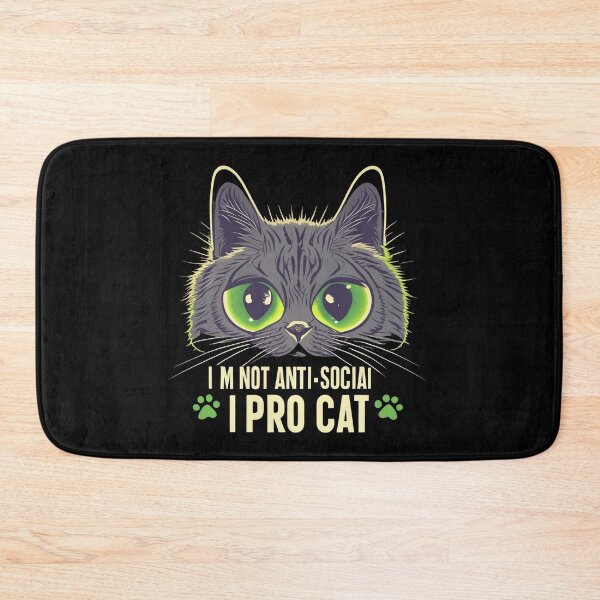 Item preview, I'm Not Antisocial I'm Pro Cat Antisocial Cat Lover designed and sold by Purrfectly  Furr.