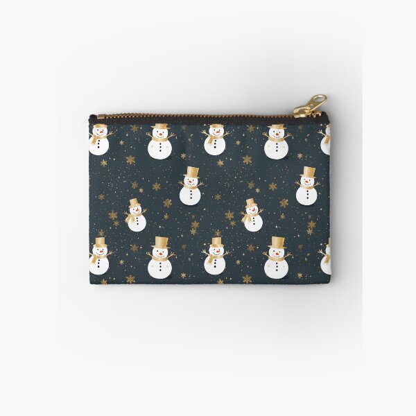 Item preview, Gold and White, Cute Snowman, Composite Overlay Pattern #1 designed and sold by ARTficiallyAnon.