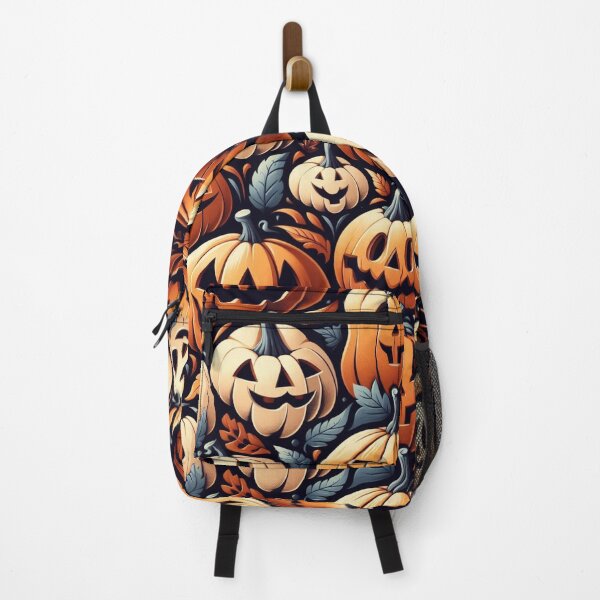 Item preview, Scary Pumpkins Creepy Jack O Lanterns Halloween Intricate Carved Pumpkin Filigree designed and sold by CoffeeIsATrip.