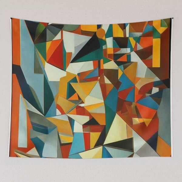 Item preview, CUBIST DIGITAL PAINTING designed and sold by UTOPIKA.