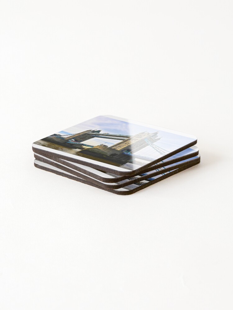 Thumbnail 4 of 5, Coasters (Set of 4), Tower Bridge designed and sold by Ribster13.