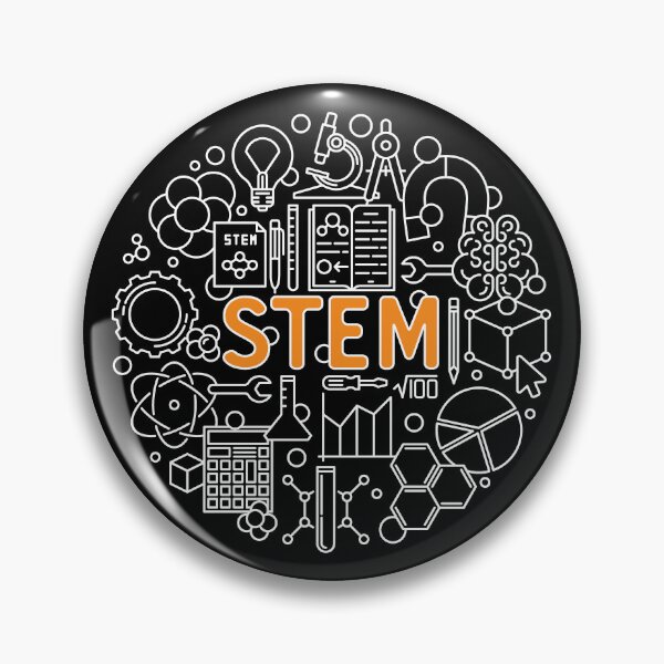 Item preview, STEM Science, Technology, Engineering, and Mathematics creative circle-shaped outline design for STEM Geeks designed and sold by venomousvector.