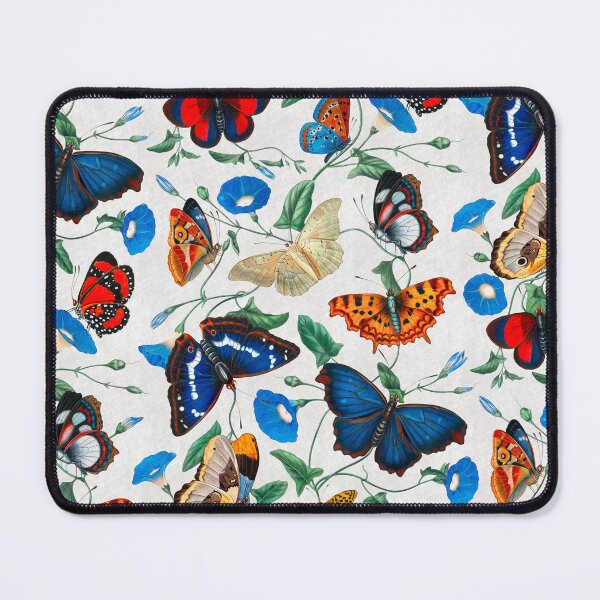 Item preview, Papillonia - Morning Glory with Butterflies in stone white designed and sold by Delinda Graphic Studio.