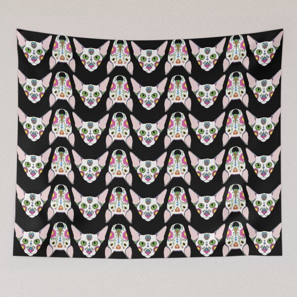 Item preview, Mexican Cats and Dogs on black designed and sold by emilydevineart.