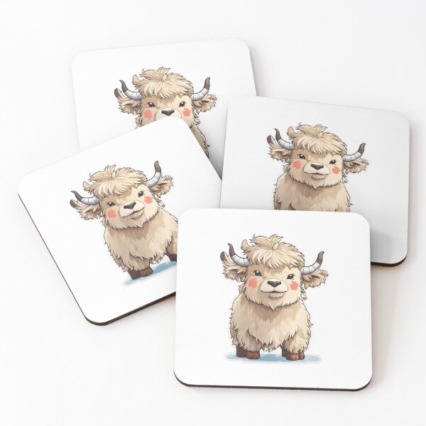 Item preview, Yuki the cute yak sticker designed and sold by PenAndPalette.