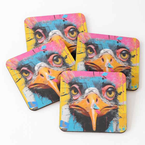Item preview, Euphoric Ostrich: A Burst of Colors. designed and sold by GiveMeMood.