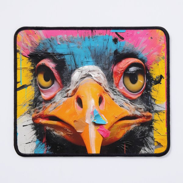 Item preview, Euphoric Ostrich: A Burst of Colors. designed and sold by GiveMeMood.