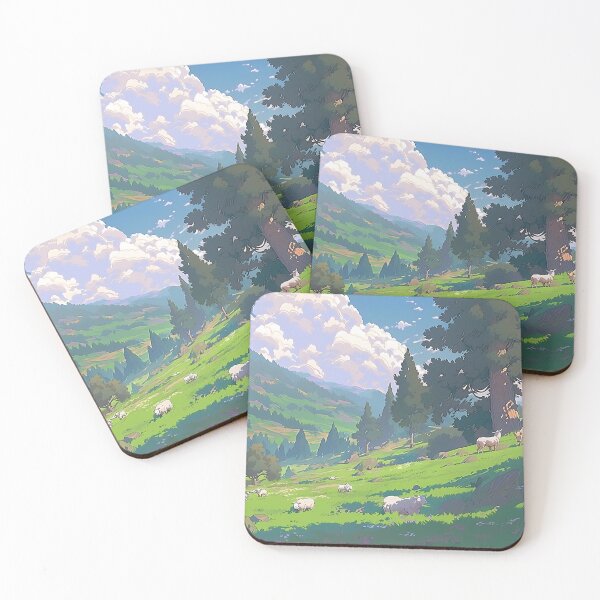 Item preview, Chill Anime Sheep field, pixel art- Relaxing designed and sold by octoboobs.