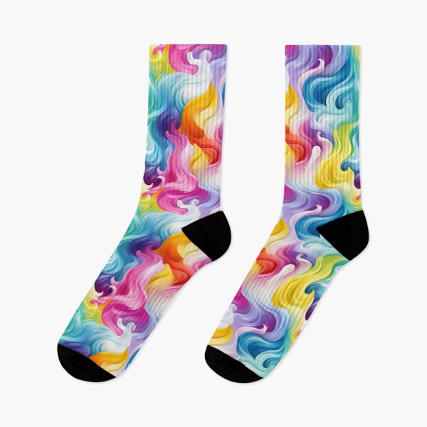 Item preview, Rainbow Swirtls - Seamless Pattern designed and sold by IntristedAI.