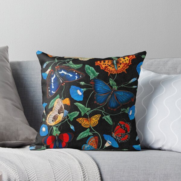 Item preview, Papillonia - Morning Glory with Butterflies in black designed and sold by Delinda Graphic Studio.