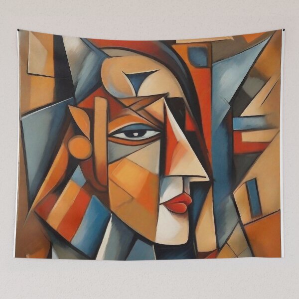 Item preview, CUBIST DIGITAL PAINTING designed and sold by UTOPIKA.