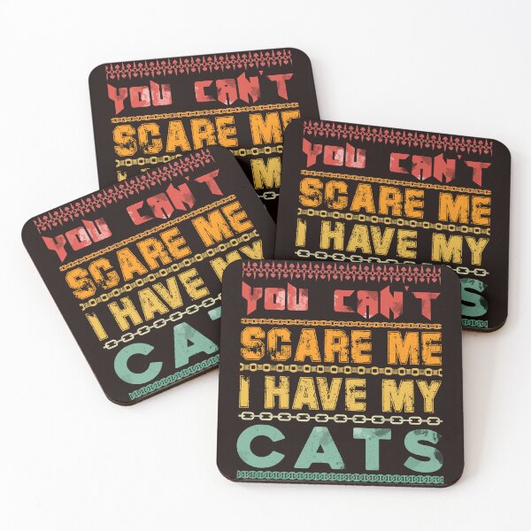Item preview, You Can't Scare me, I have my Cats Security Vintage  designed and sold by AJ DESIGN.