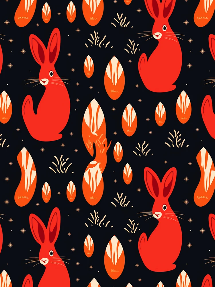 Thumbnail 4 of 4, iPhone Case, Fire Rabbit designed and sold by natthaaekf.