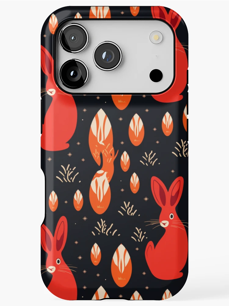 Thumbnail 1 of 4, iPhone Case, Fire Rabbit designed and sold by natthaaekf.
