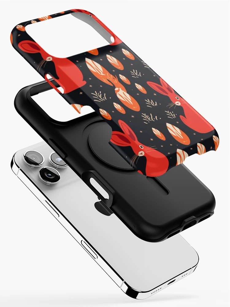 Thumbnail 2 of 4, iPhone Case, Fire Rabbit designed and sold by natthaaekf.