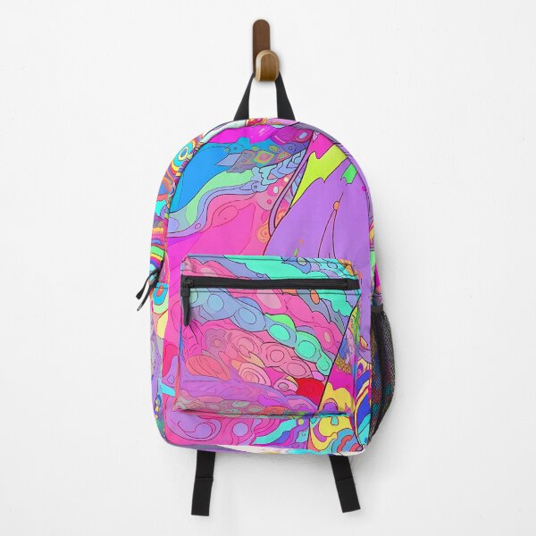 Item preview, Trippy Psy Trance Anime Girl- Melting colors designed and sold by octoboobs.