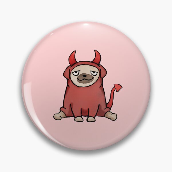 Item preview, Pug in devil costume designed and sold by haakondesign.