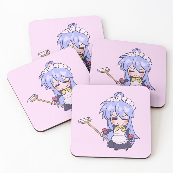 Item preview, I draw pastel blue izumi konata in a cute wholesome maid dress / lucky star  designed and sold by RansRoom.