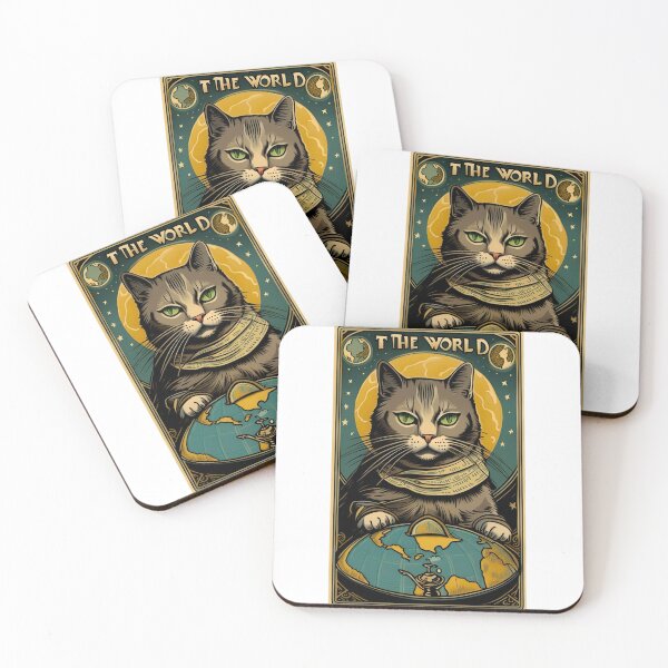 Item preview, Tarot cat the world  designed and sold by KorArtStudio.