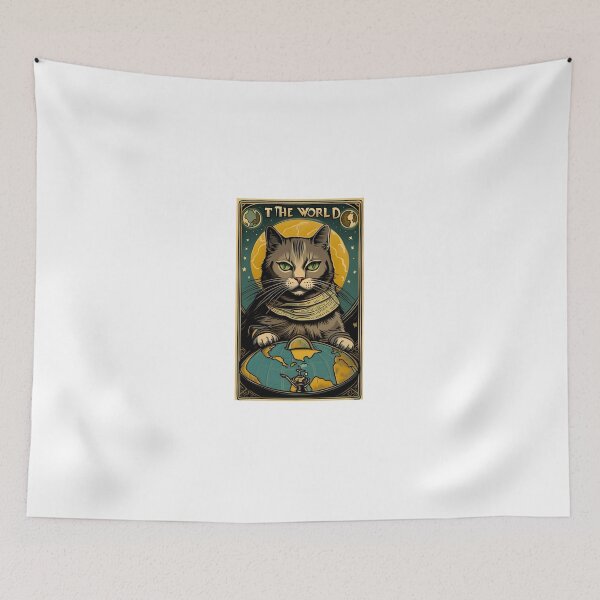 Item preview, Tarot cat the world  designed and sold by KorArtStudio.