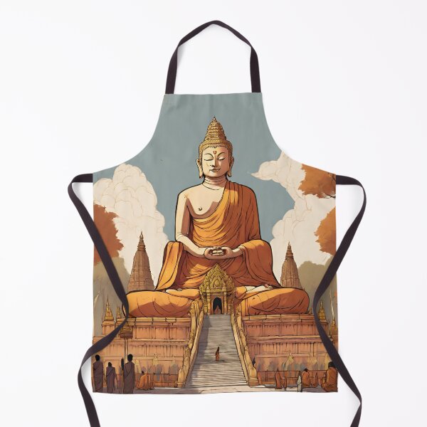 Item preview, Bodh Gaya - Cities and Places of India Illustrations designed and sold by Kagaz Kala.