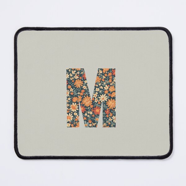 Item preview, A vintage flower pattern filling the letter m designed and sold by studio468.