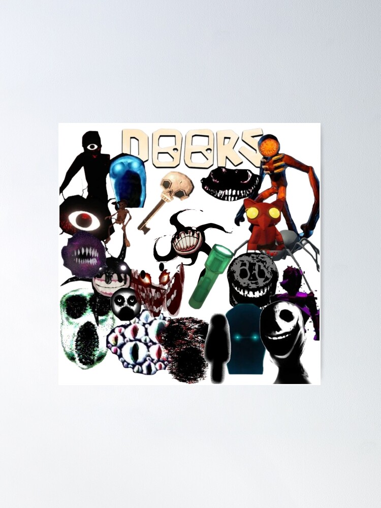 Roblox doors, seek and eyes Poster by doorzz