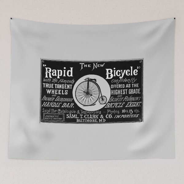 Item preview, PENNY FARTHING advert - THE NEW RAPID BICYCLE designed and sold by ThrowbackAds.