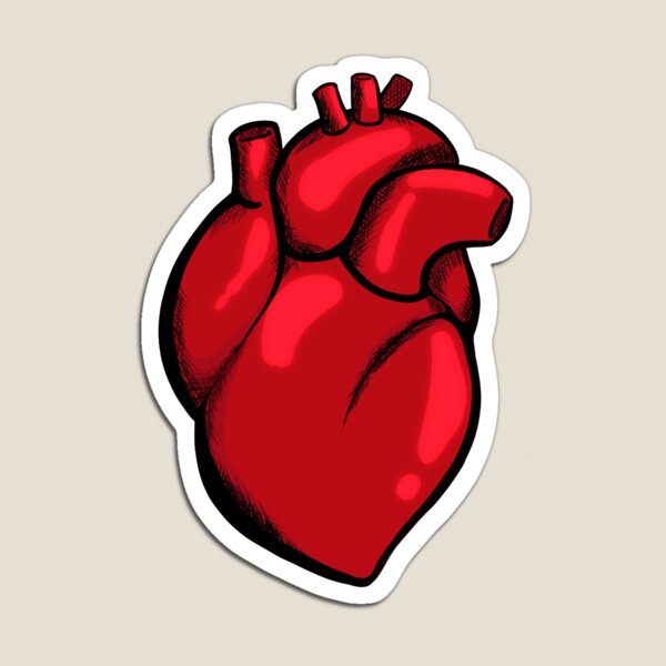 Red Heart Sticker for Sale by Oscu29