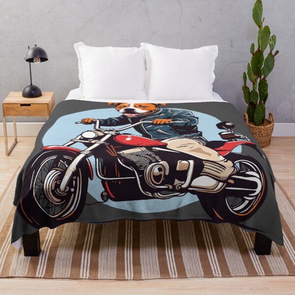 Item preview, Staffordshire Bull Terrier Riding a Motorcycle designed and sold by Ameiva-Apparel.