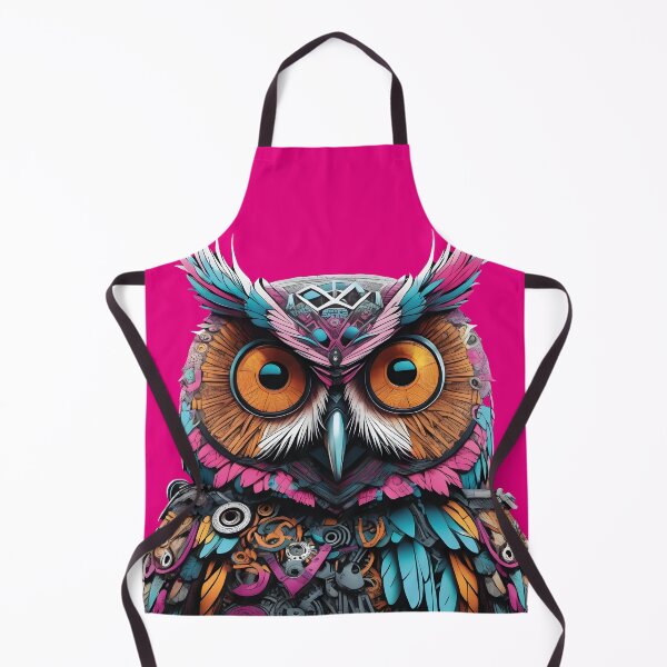 Item preview, colorful owl, magical bird, magician designed and sold by Mauswohn.