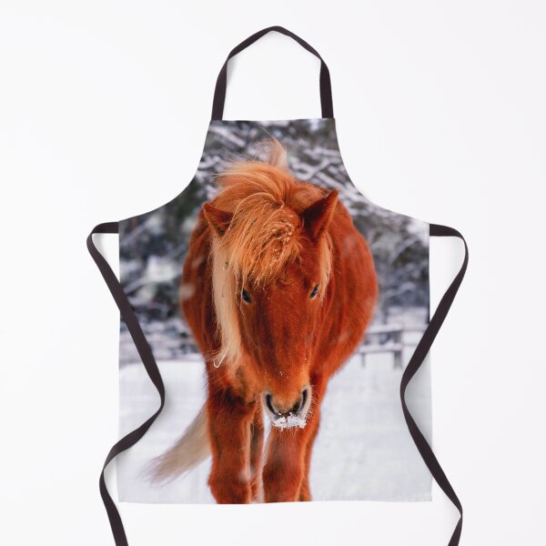Item preview, Chestnut Horse in Snowy Winter Landscape designed and sold by Nicklas81.