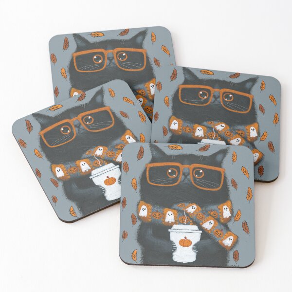 Item preview, Autumn Pumpkin Spice Kitty designed and sold by KilkennyCat Art.