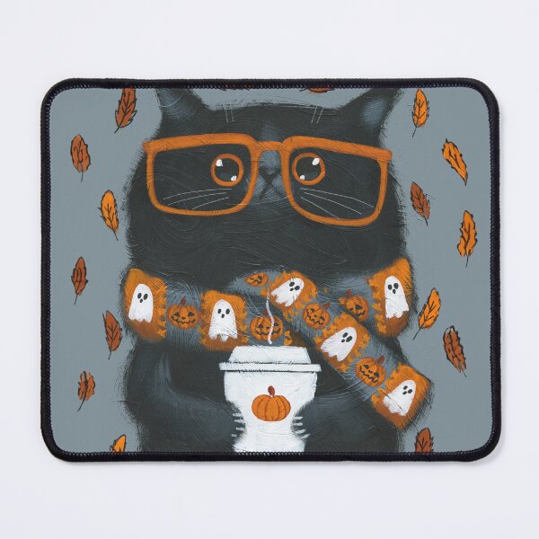 Item preview, Autumn Pumpkin Spice Kitty designed and sold by KilkennyCat Art.