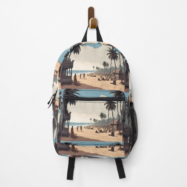 Item preview, Chennai Beach - Cities and Places of India Illustrations designed and sold by Kagaz Kala.
