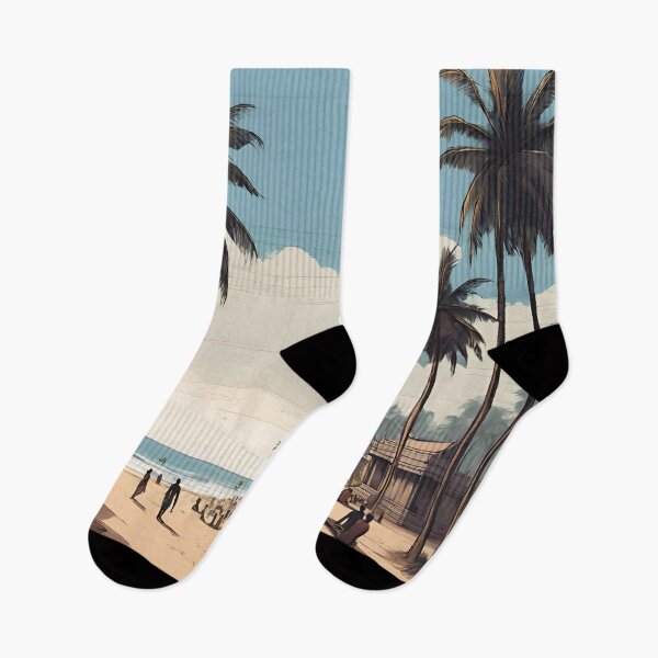 Item preview, Chennai Beach - Cities and Places of India Illustrations designed and sold by Kagaz Kala.