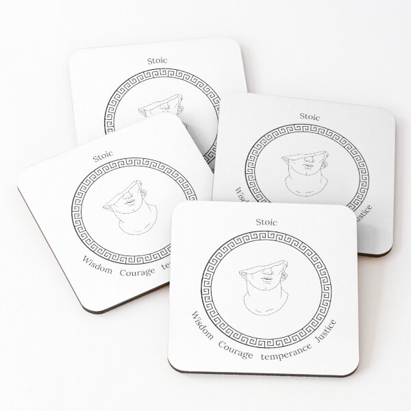 Item preview, Stoic Circle of Virtues - A Stoic Emblem designed and sold by StoicWisdom.