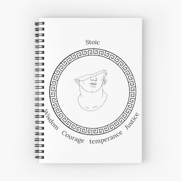 Item preview, Stoic Circle of Virtues - A Stoic Emblem designed and sold by StoicWisdom.