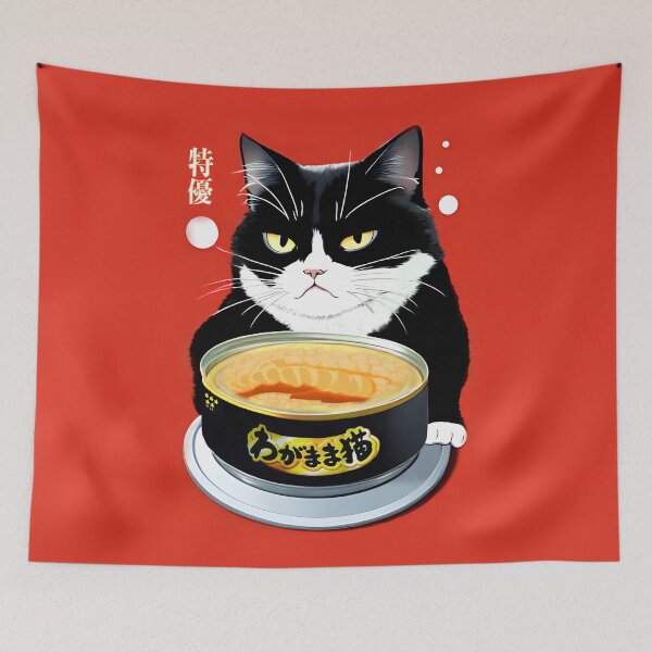Artikelvorschau, Egoistische Katze japanische Retro-Werbung entworfen und verkauft von vendigo.